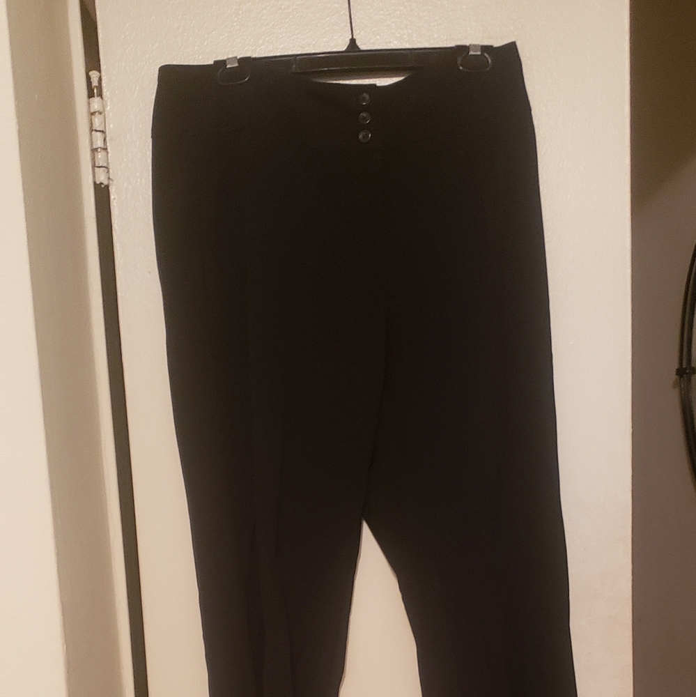Wide leg trouser pants